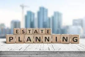 Wooden blocks that spell out "Estate Planning".